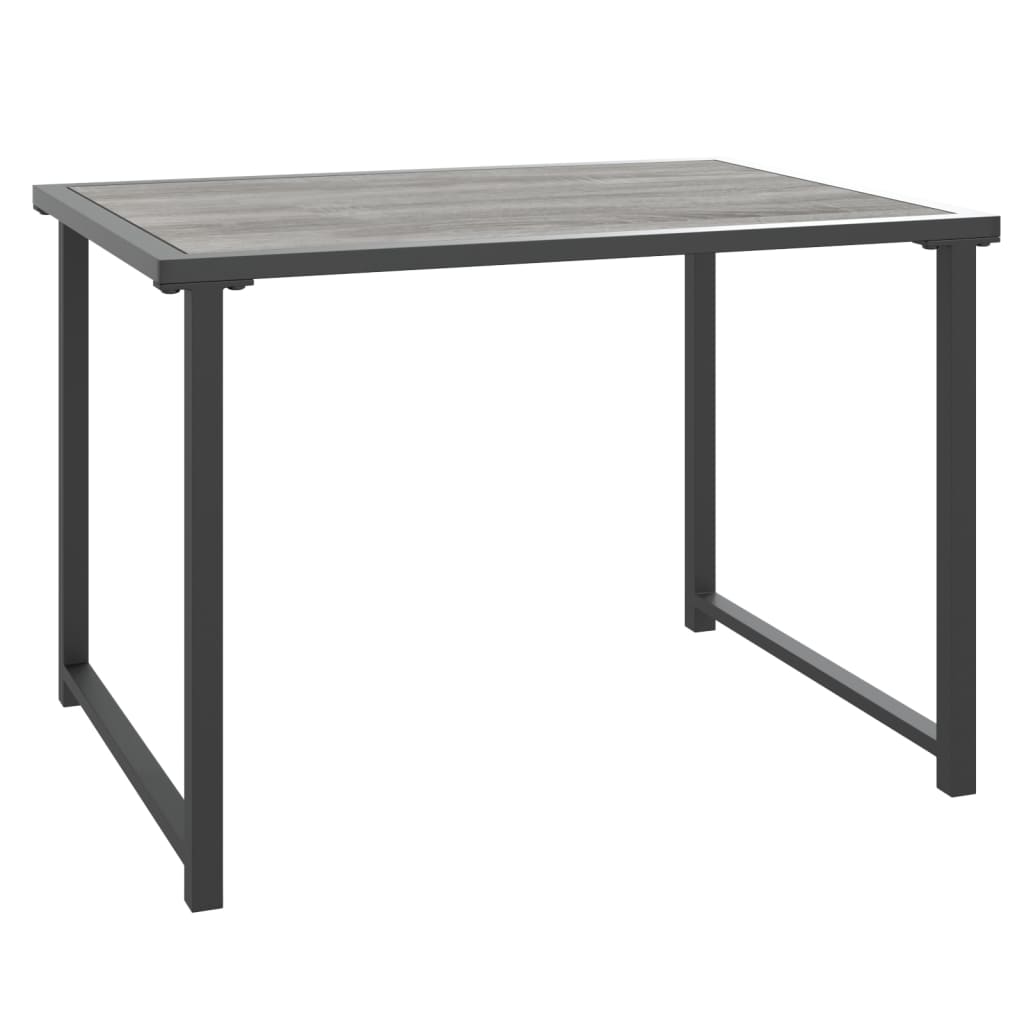 Anthracite garden table 55x40x37 cm steel