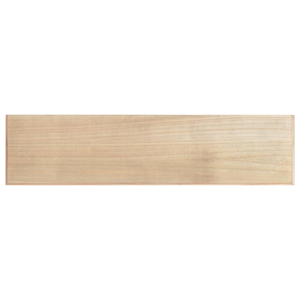 Consolle nera 110x30x76 cm in derivati ​​del legno