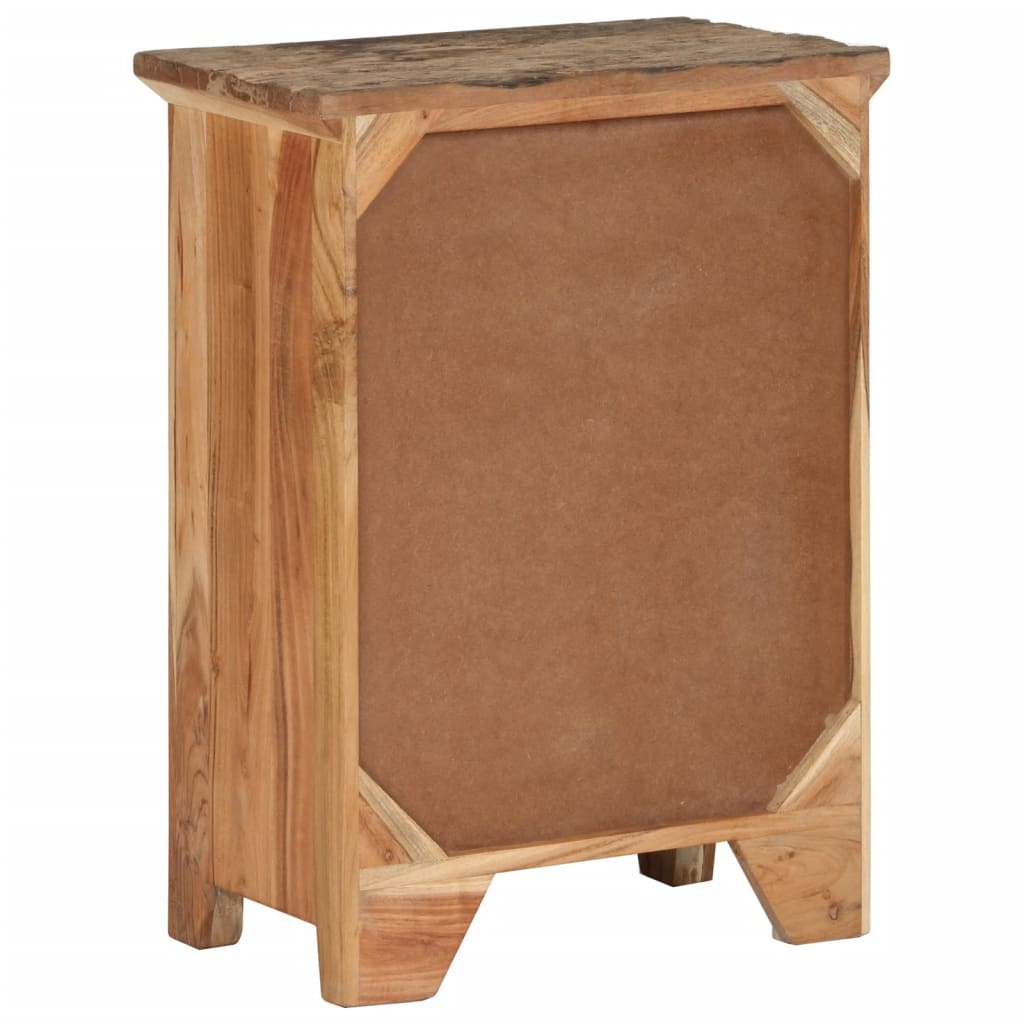 55x33x75 cm Solid Acacia wood cabinet