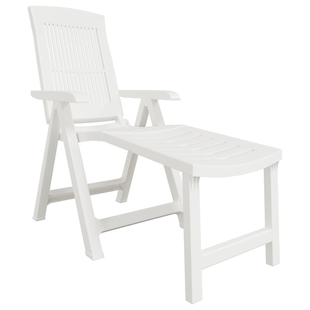 Plastik White Lounge Stuhl