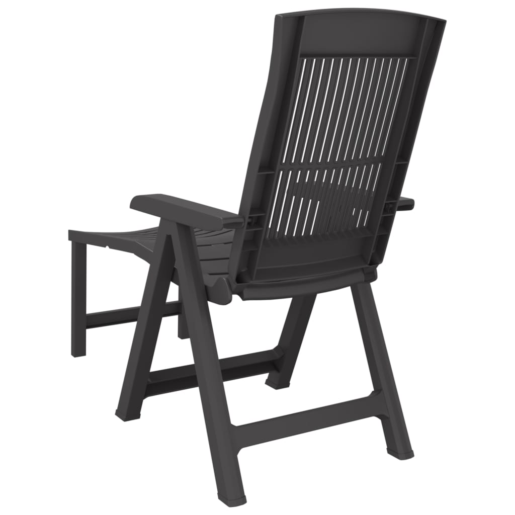 Plastic anthracite lounge chair