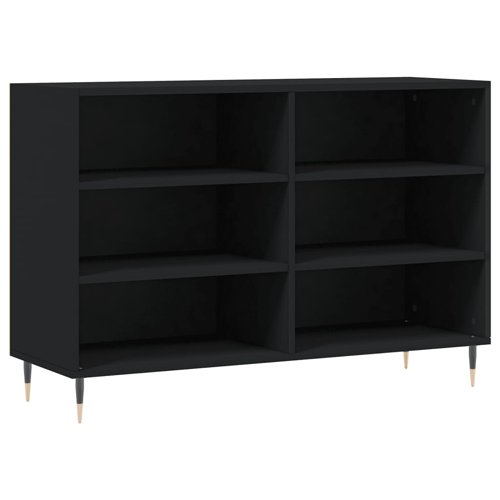 Black buffet 103.5x35x70 cm Engineering wood