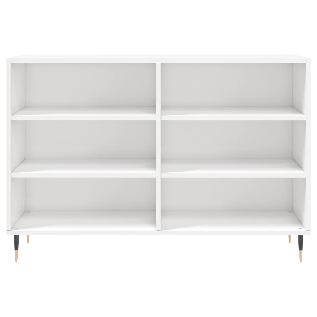 Shiny white buffet 103.5x35x70 cm Engineering wood