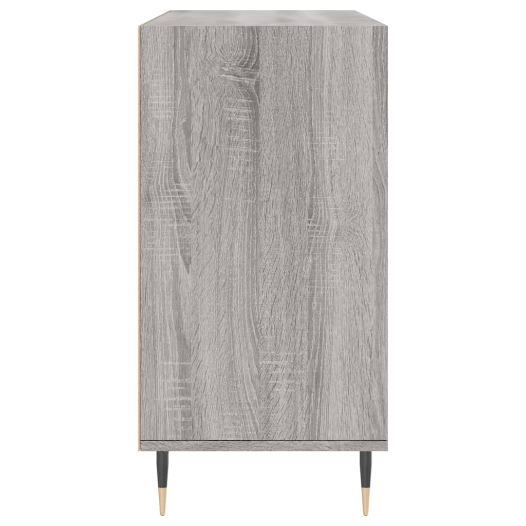 Credenza Sonoma grigia 103,5x35x70 cm in derivati ​​del legno