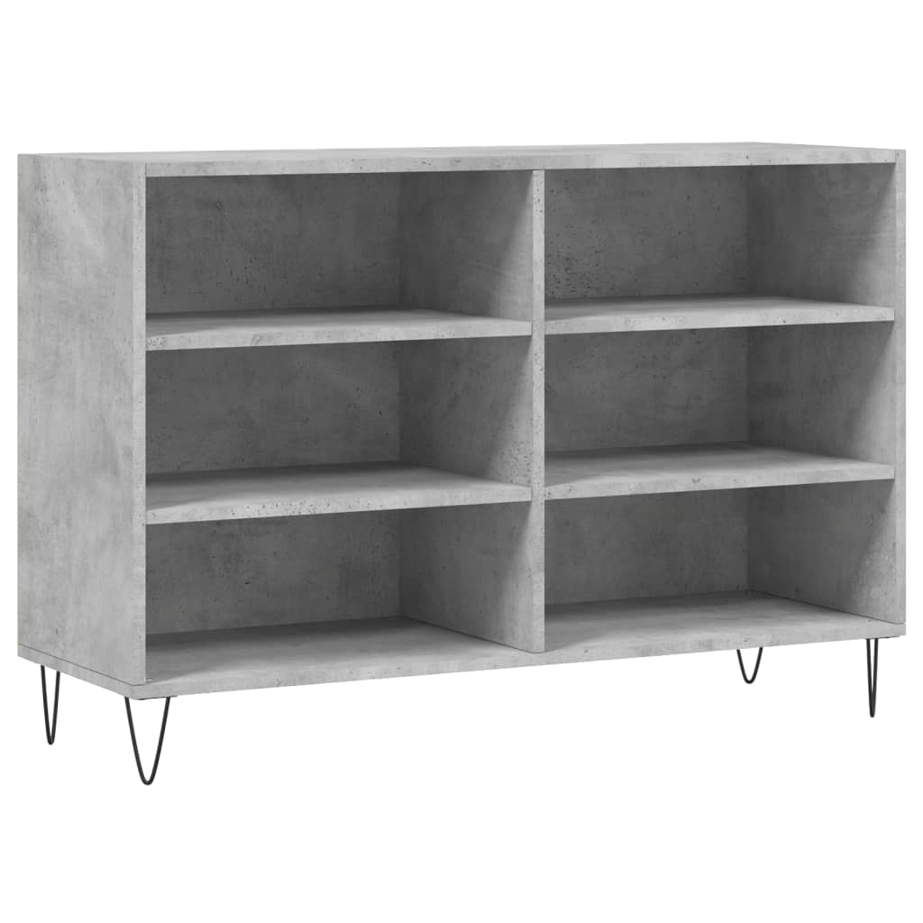 Credenza grigio cemento 103,5x35x70 cm in multistrato