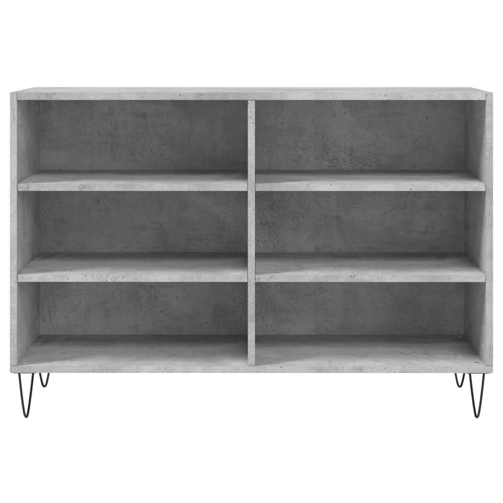 Credenza grigio cemento 103,5x35x70 cm in multistrato