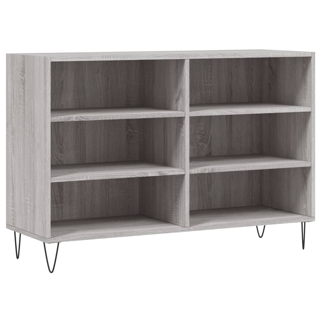 Graues Sonoma -Buffet 103,5x35x70 cm Engineering Holz