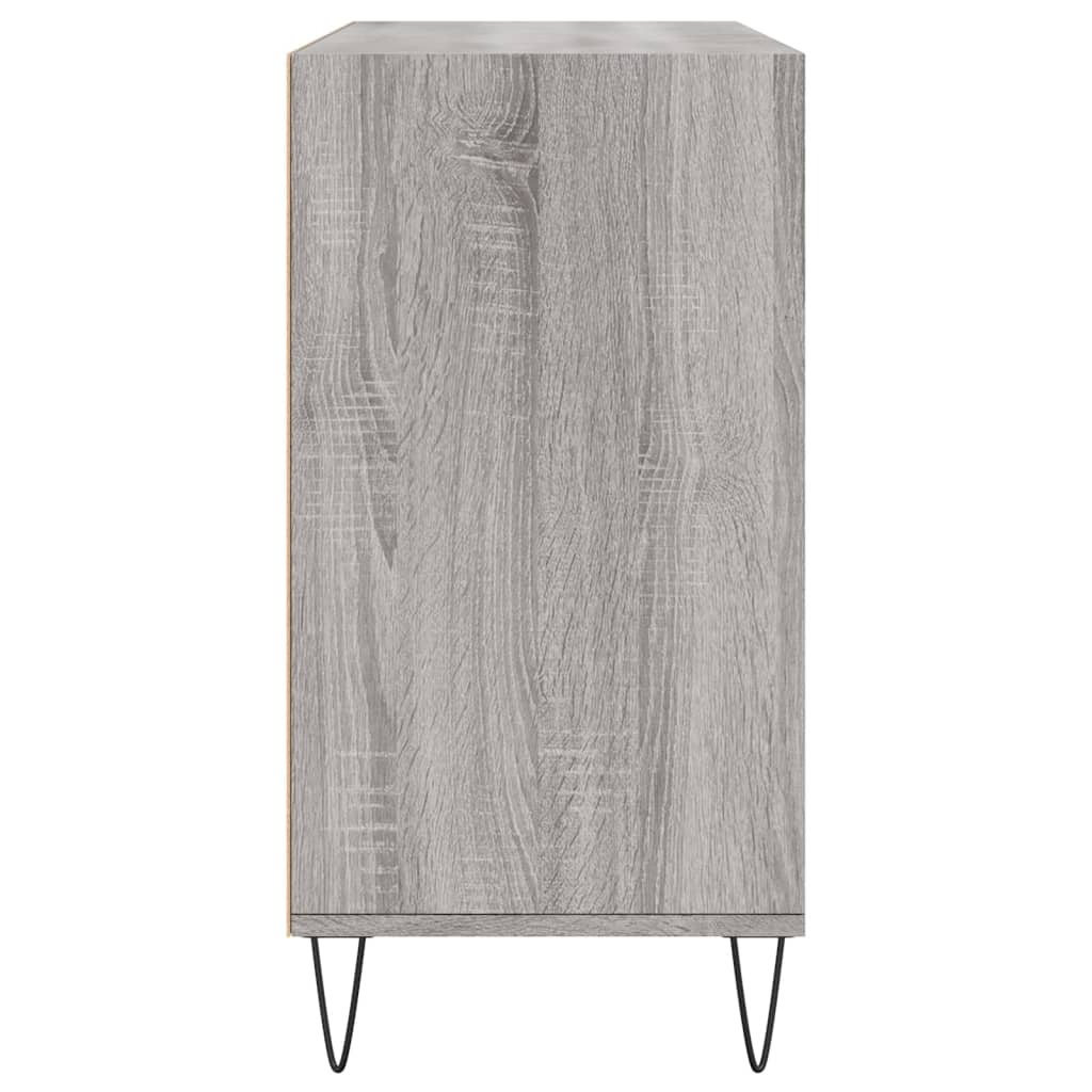 Credenza Sonoma grigia 103,5x35x70 cm in derivati ​​del legno