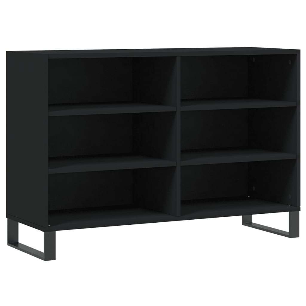 Black buffet 103.5x35x70 cm Engineering wood