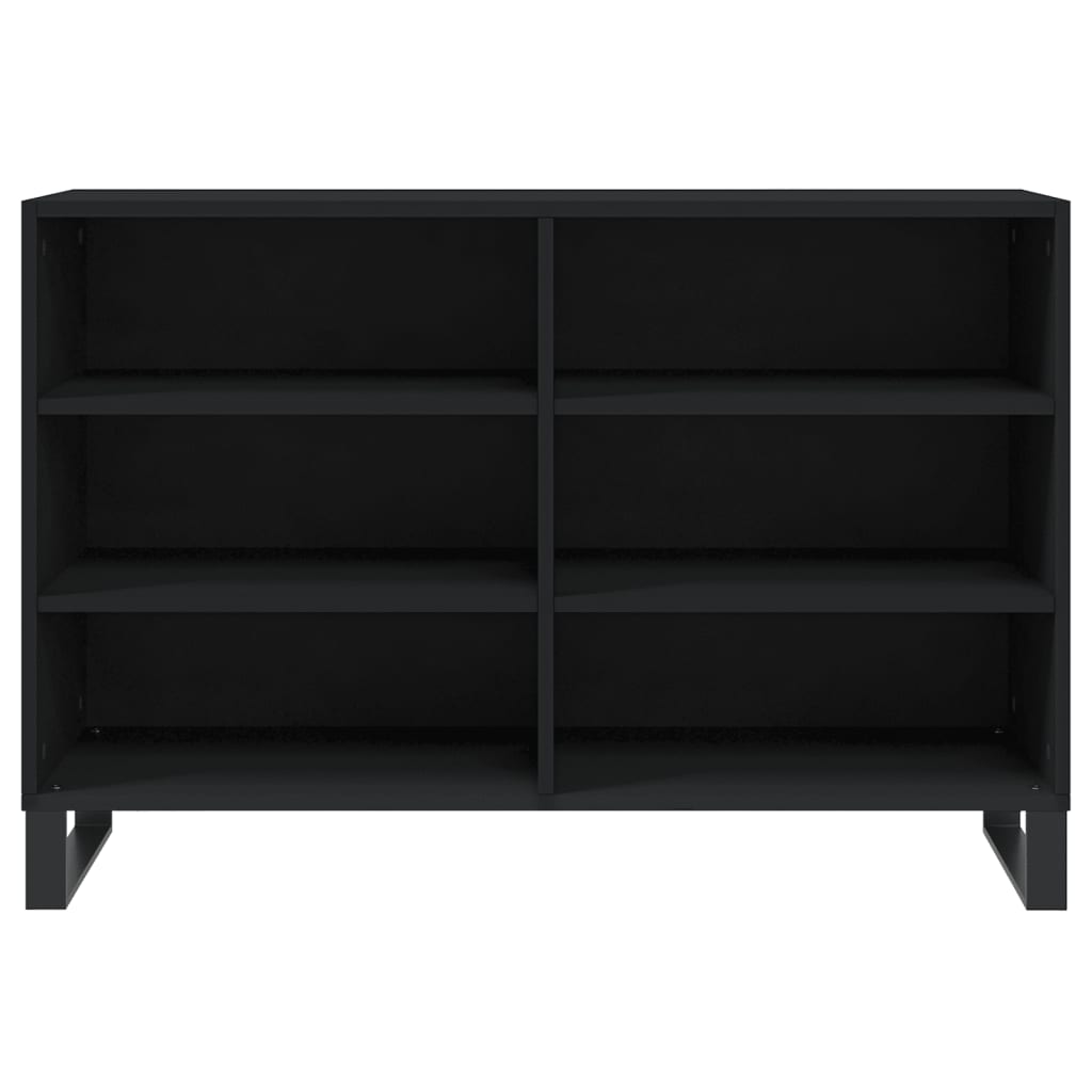 Black buffet 103.5x35x70 cm Engineering wood