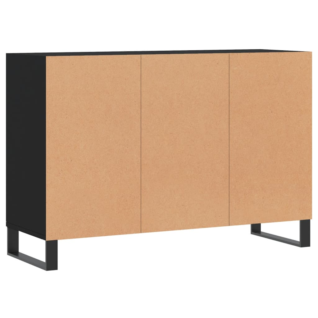 Credenza nera 103,5x35x70 cm in derivati ​​del legno