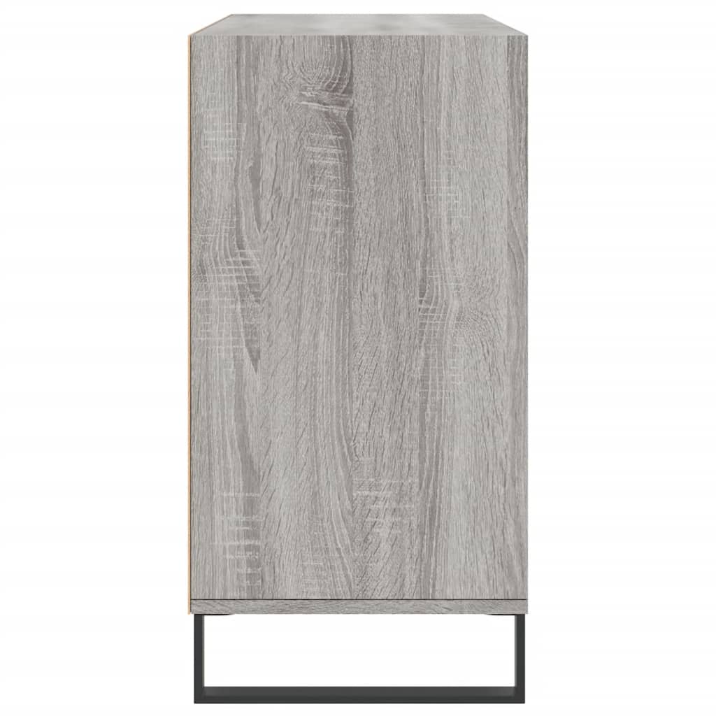 Credenza Sonoma grigia 103,5x35x70 cm in derivati ​​del legno