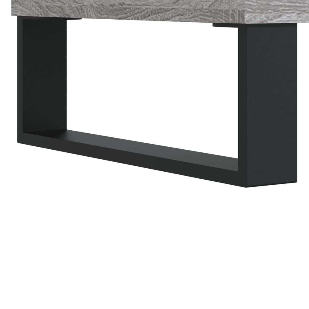 Credenza Sonoma grigia 103,5x35x70 cm in derivati ​​del legno