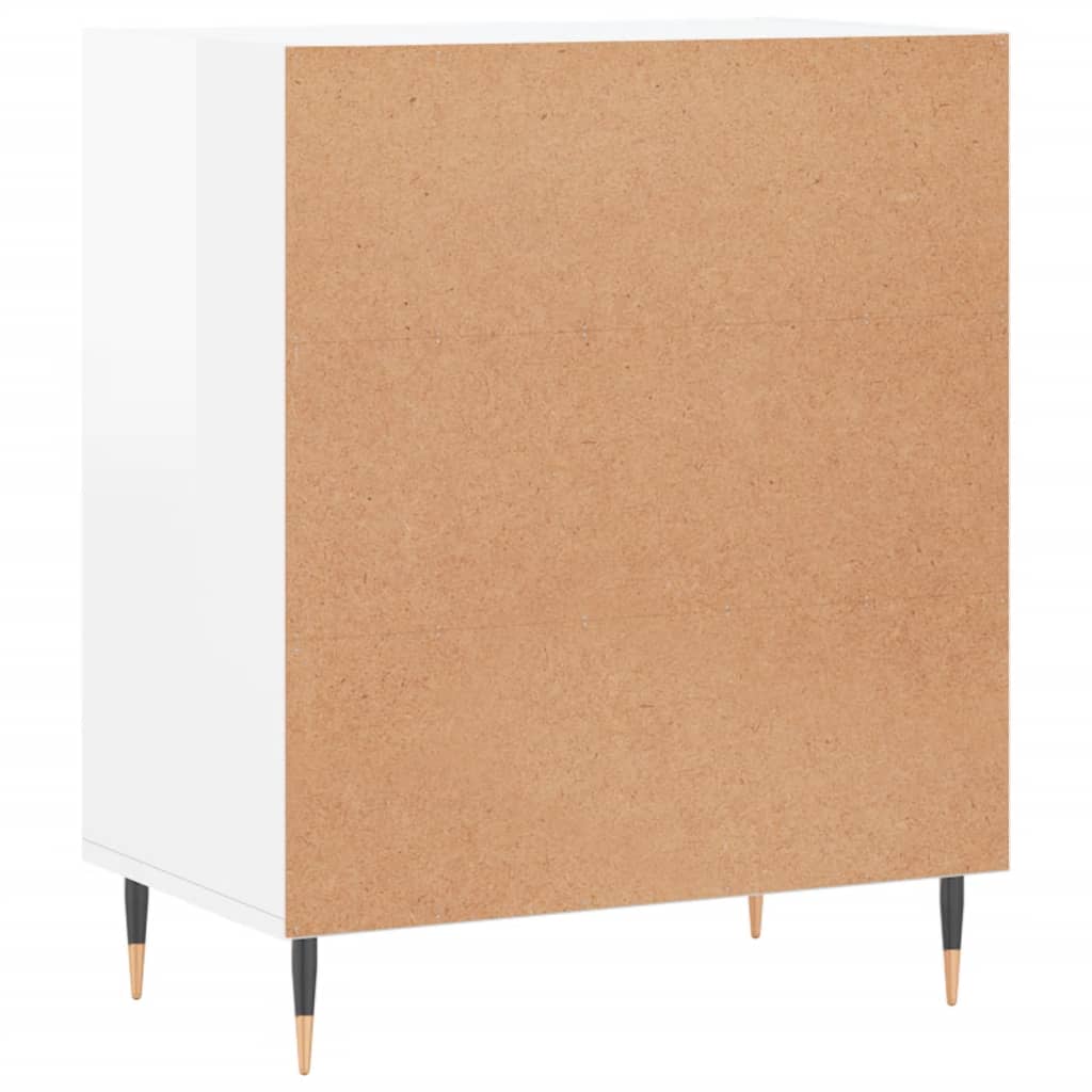 Credenza bianca lucida 57x35x70 cm in multistrato