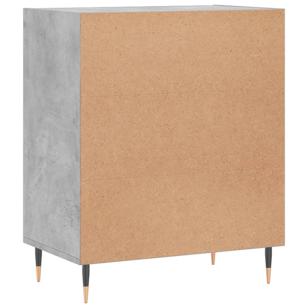 Credenza grigio cemento 57x35x70 cm in multistrato