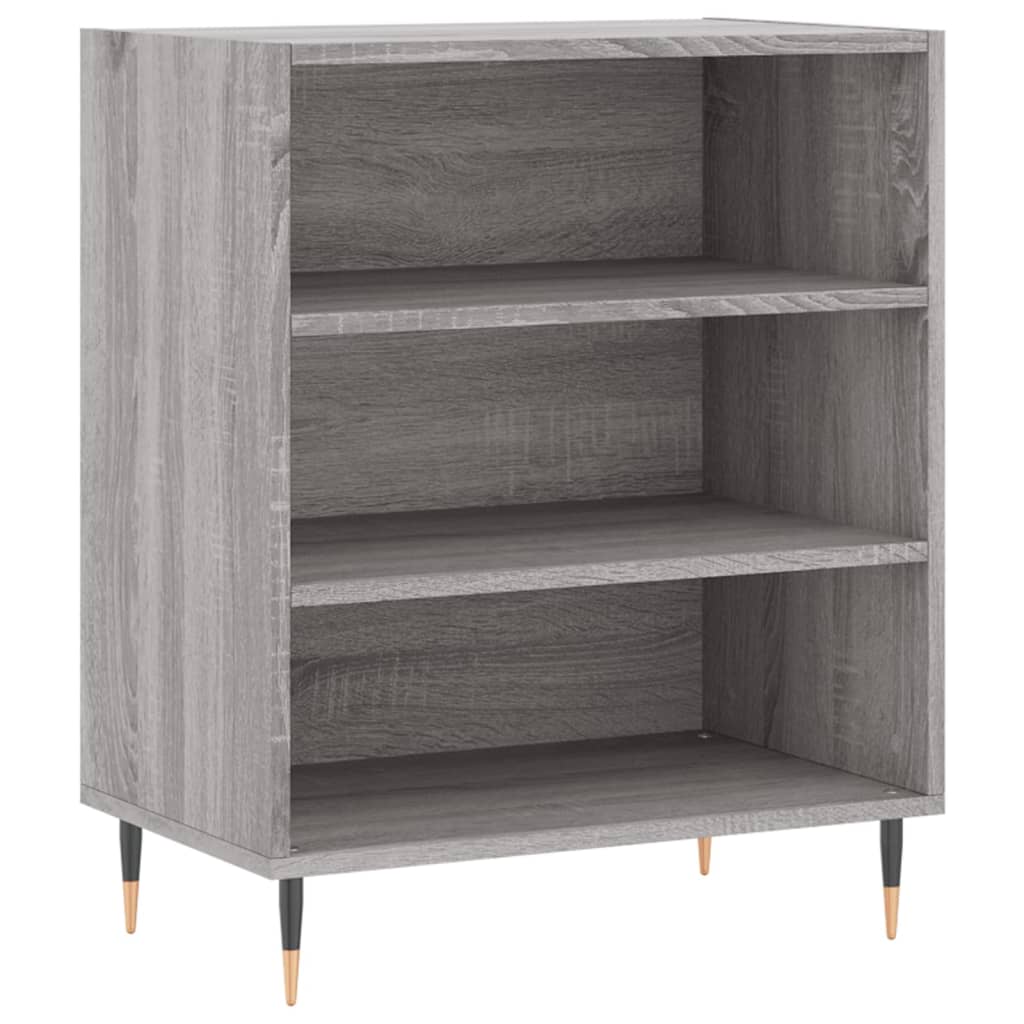 Credenza Sonoma grigia 57x35x70 cm in derivati ​​del legno