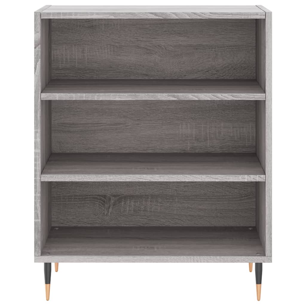 Credenza Sonoma grigia 57x35x70 cm in derivati ​​del legno