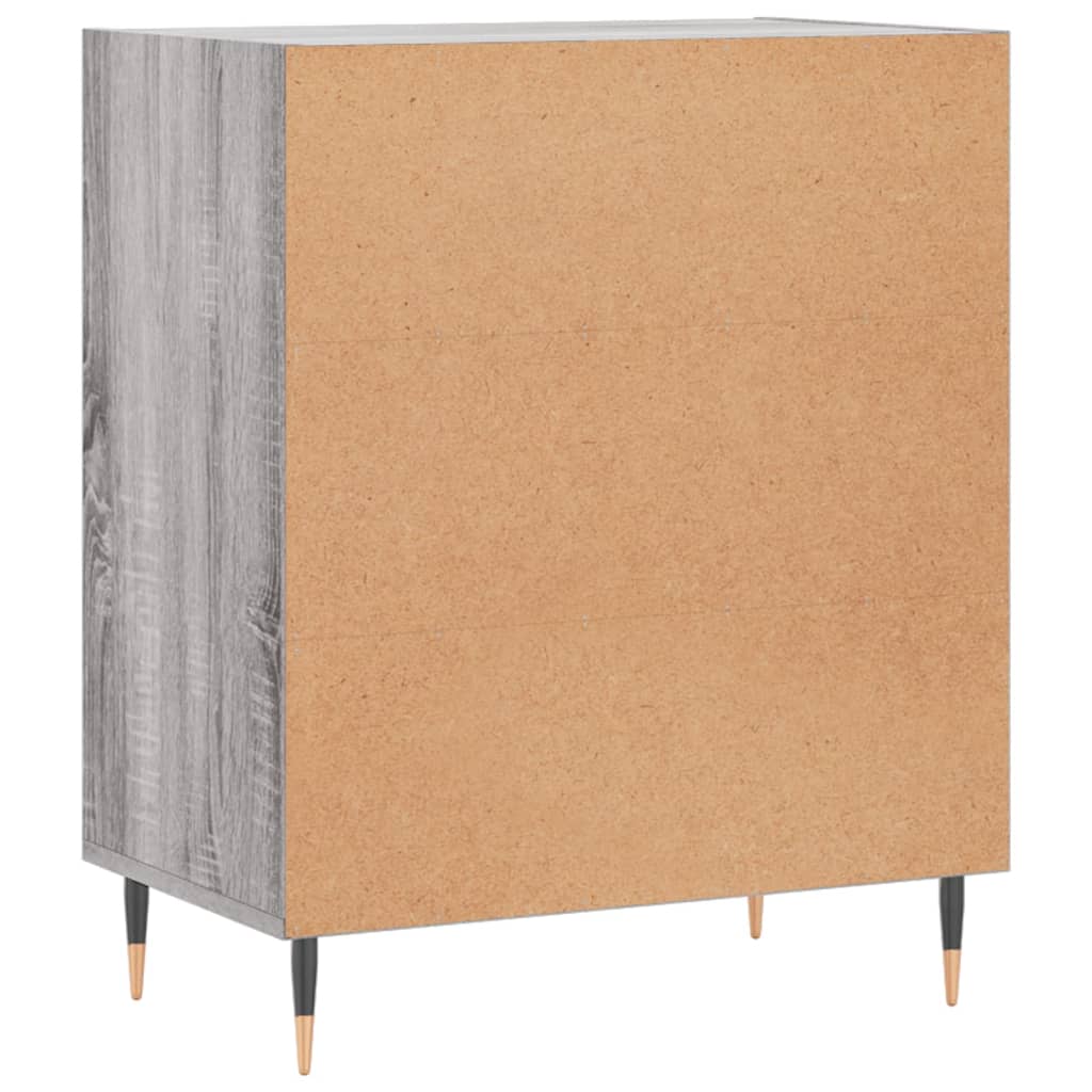 Credenza Sonoma grigia 57x35x70 cm in derivati ​​del legno