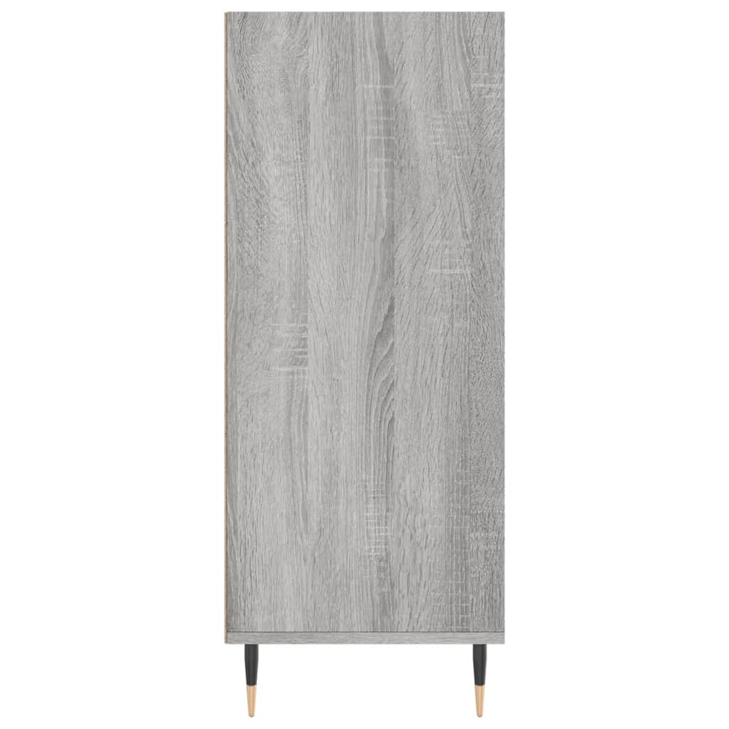 Credenza alta Sonoma grigio 57x35x90 cm in derivati ​​del legno
