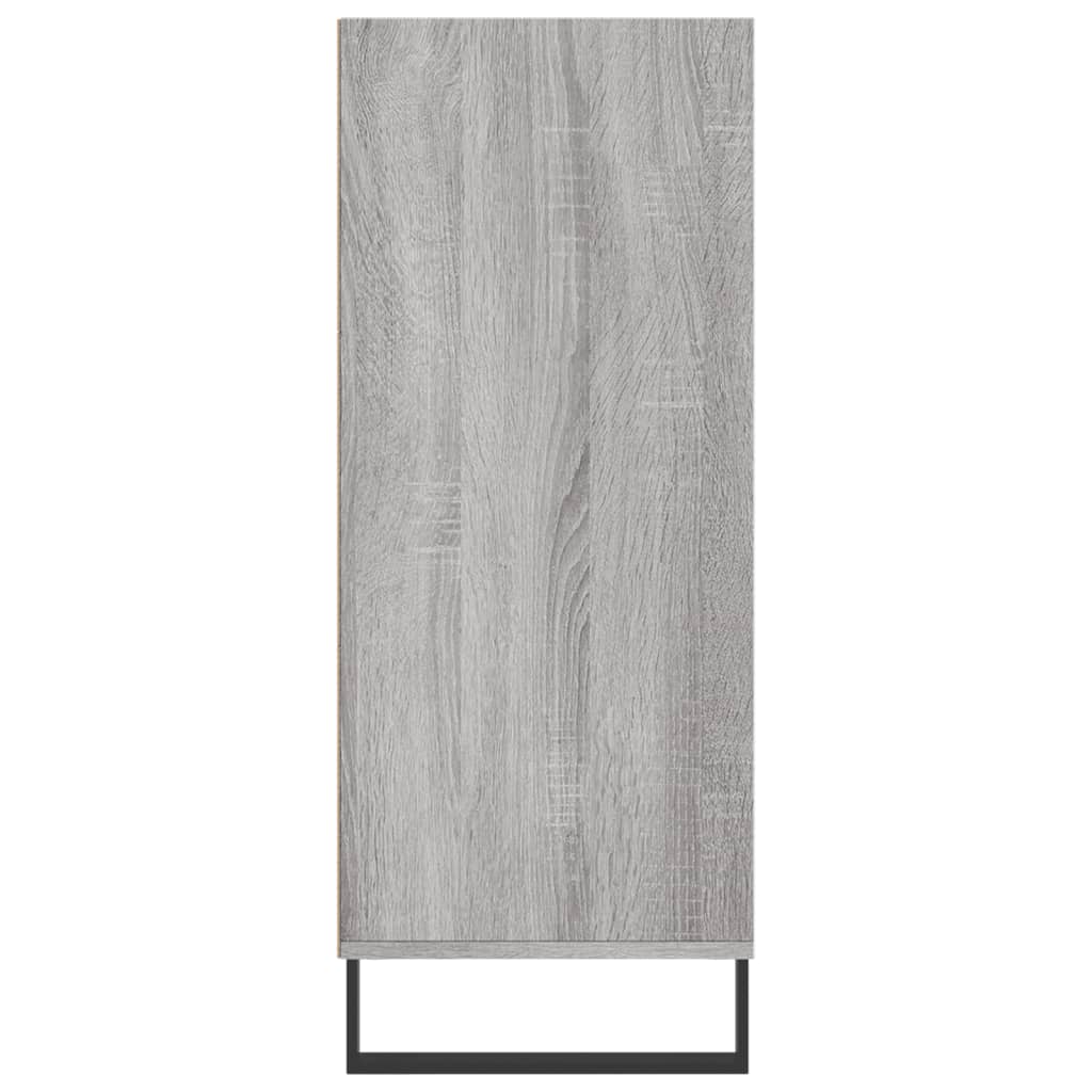 Credenza alta Sonoma grigio 57x35x90 cm in derivati ​​del legno