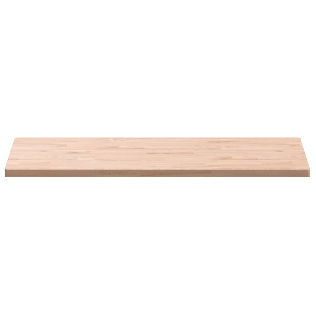 Table top 100x50x2.5cm rectangular beech solid wood