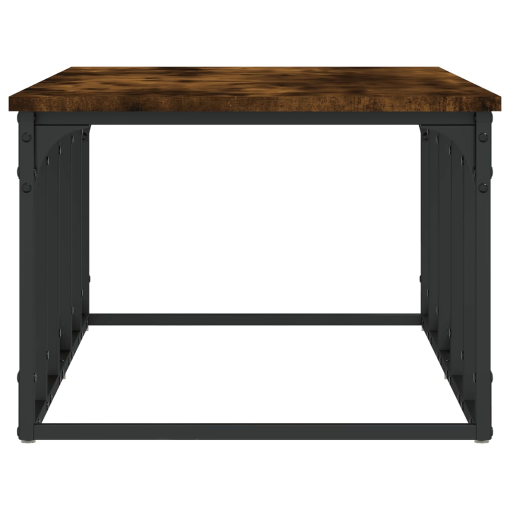 Smoked oak coffee table 100x50x35.5 cm engineering wood