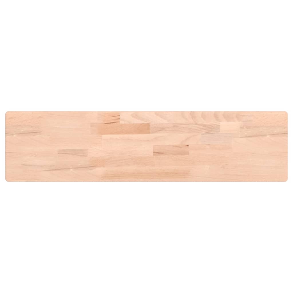 Mensola da parete 80x20x4 cm in legno massello di faggio