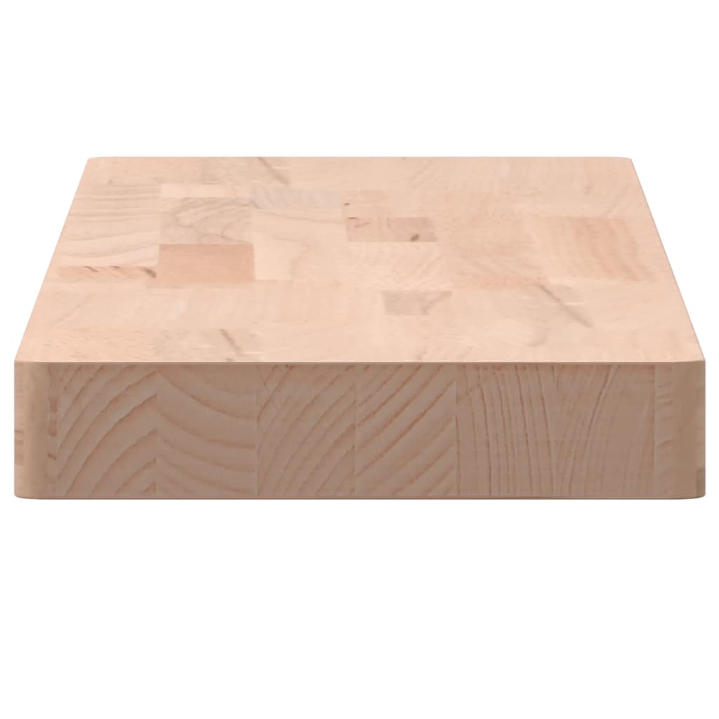 80x20x4 cm Wall shelf solid beech wood