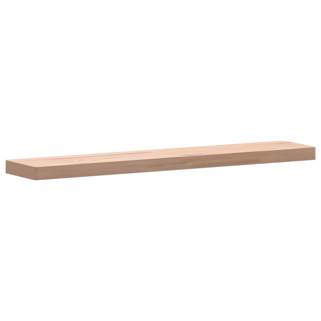 100x20x4 cm Wall shelf solid beech wood