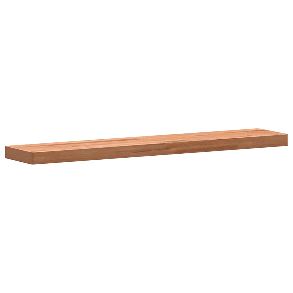 100x20x4 cm Wall shelf solid beech wood