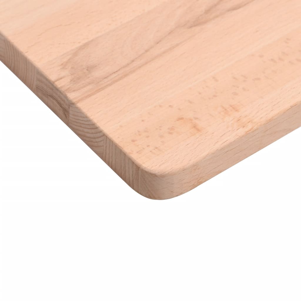 Piano scrivania 100x(45-50)x2,5 cm in legno massello di faggio