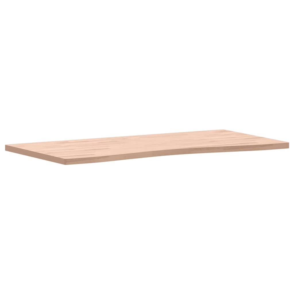 Piano scrivania 110x(50-55)x2,5 cm in legno massello di faggio