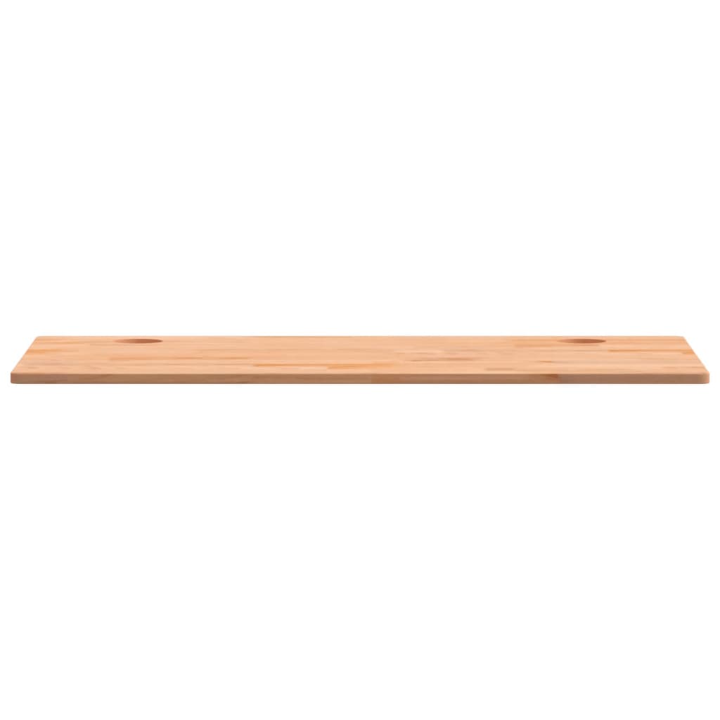 Piano scrivania 110x60x1,5 cm in legno massello di faggio