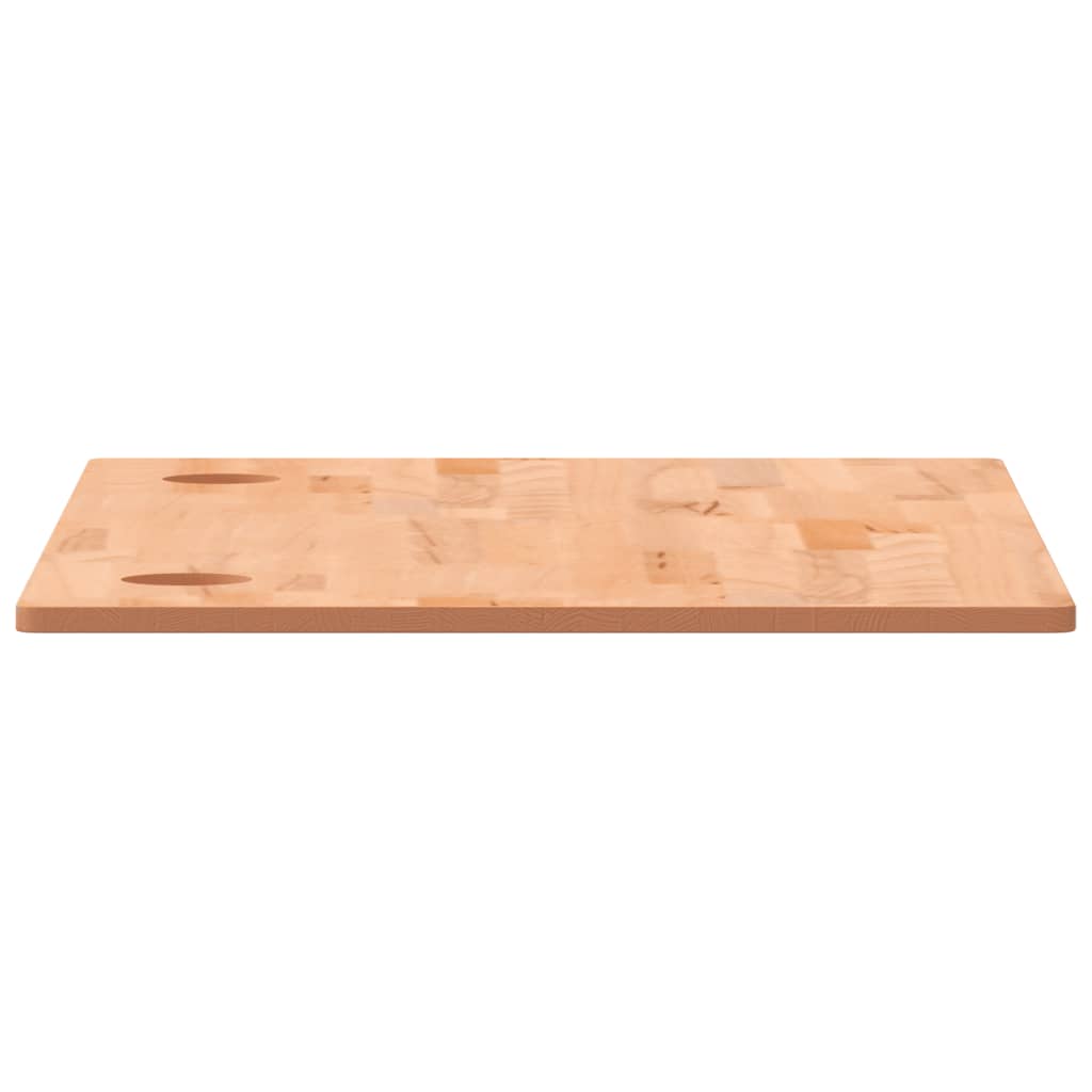 Piano scrivania 110x60x1,5 cm in legno massello di faggio
