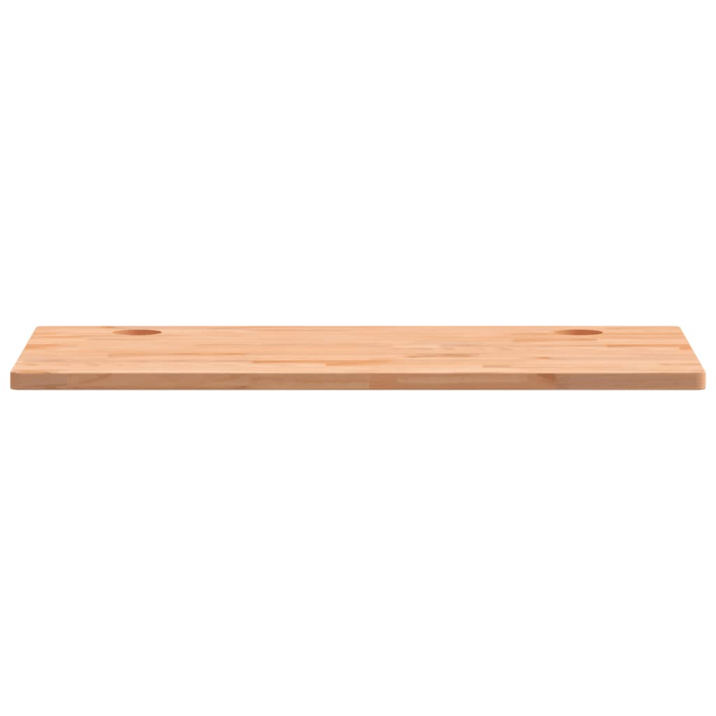 Desk top 100x60x2.5 cm solid beech wood