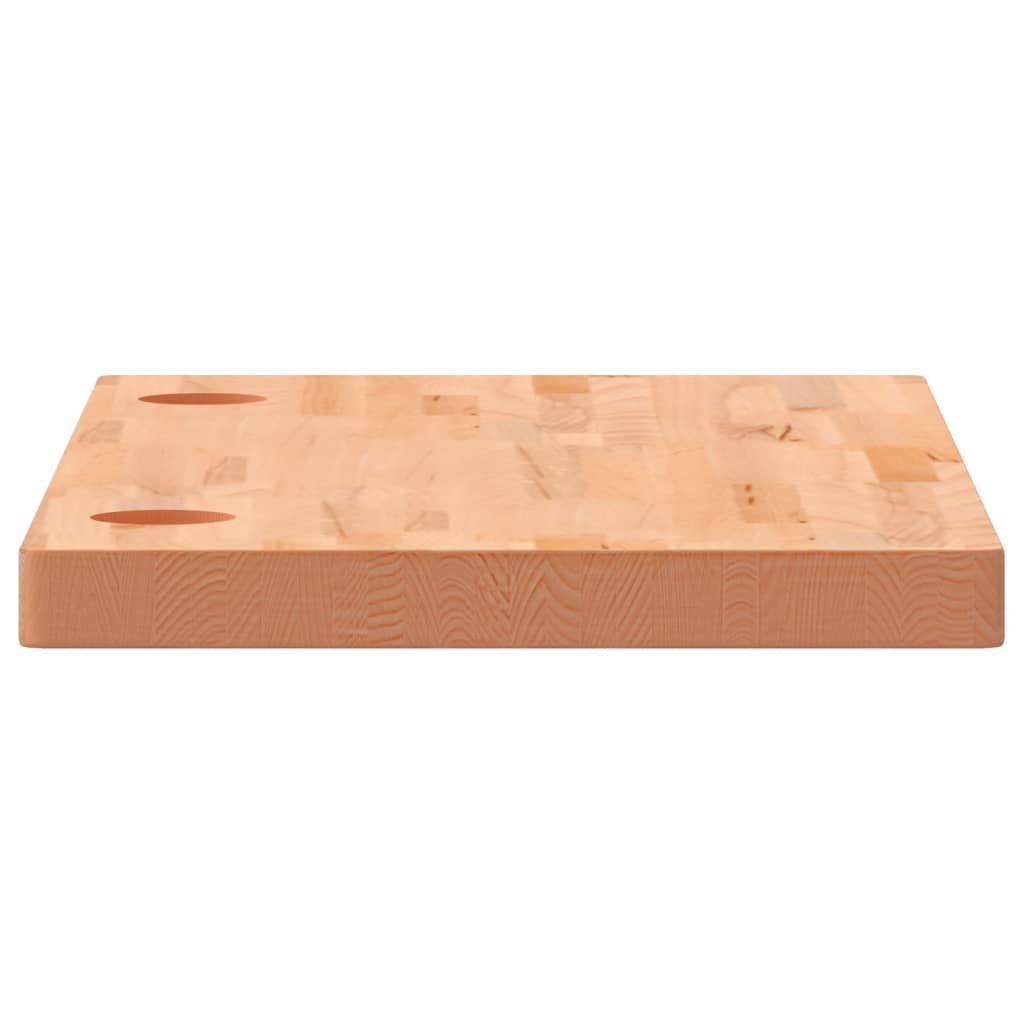 Desk top 80x40x4 cm solid beech wood
