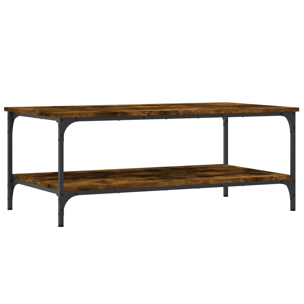 Smoked oak coffee table 100x55x40 cm engineering wood
