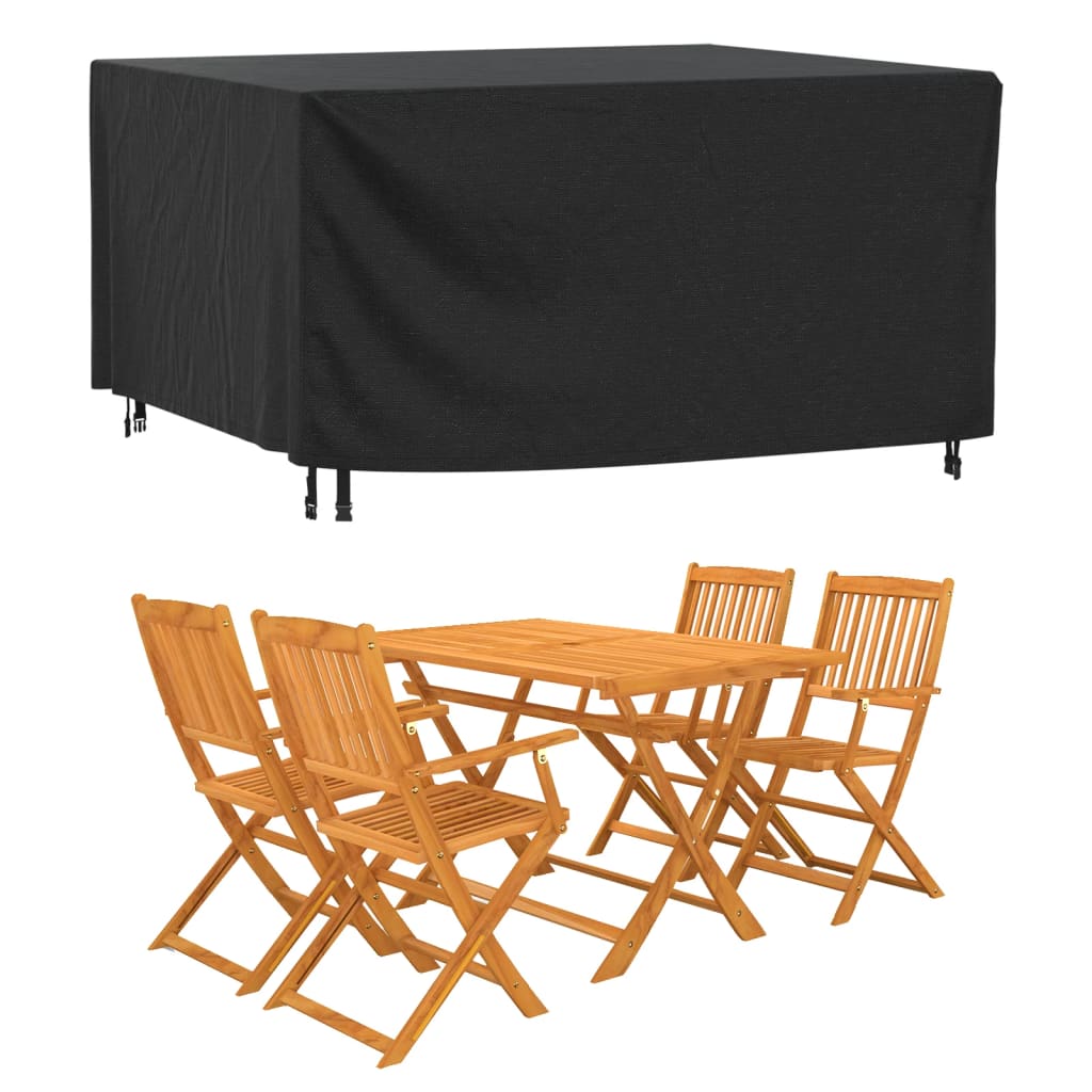Black garden furniture cover 180x140x90 cm Waterproof 420D