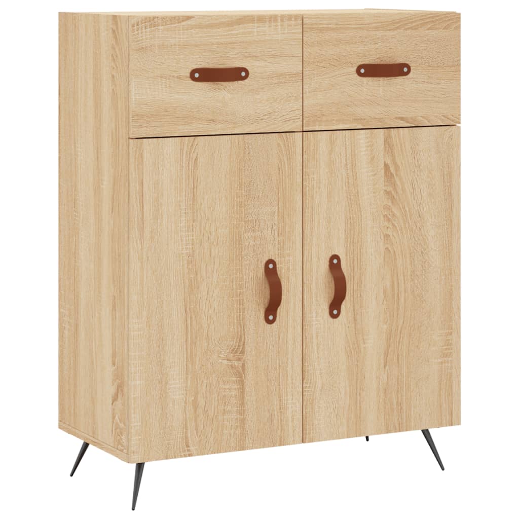 Buffet chêne sonoma 69,5x34x90 cm bois d'ingénierie