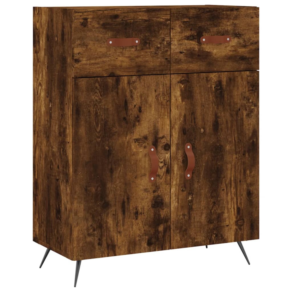 Smoked oak buffet 69.5x34x90 cm engineering wood