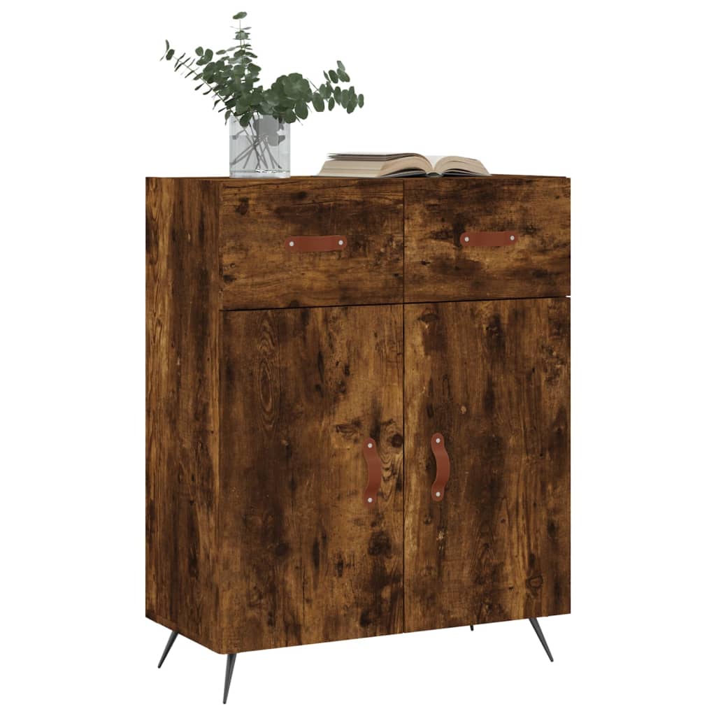 Smoked oak buffet 69.5x34x90 cm engineering wood