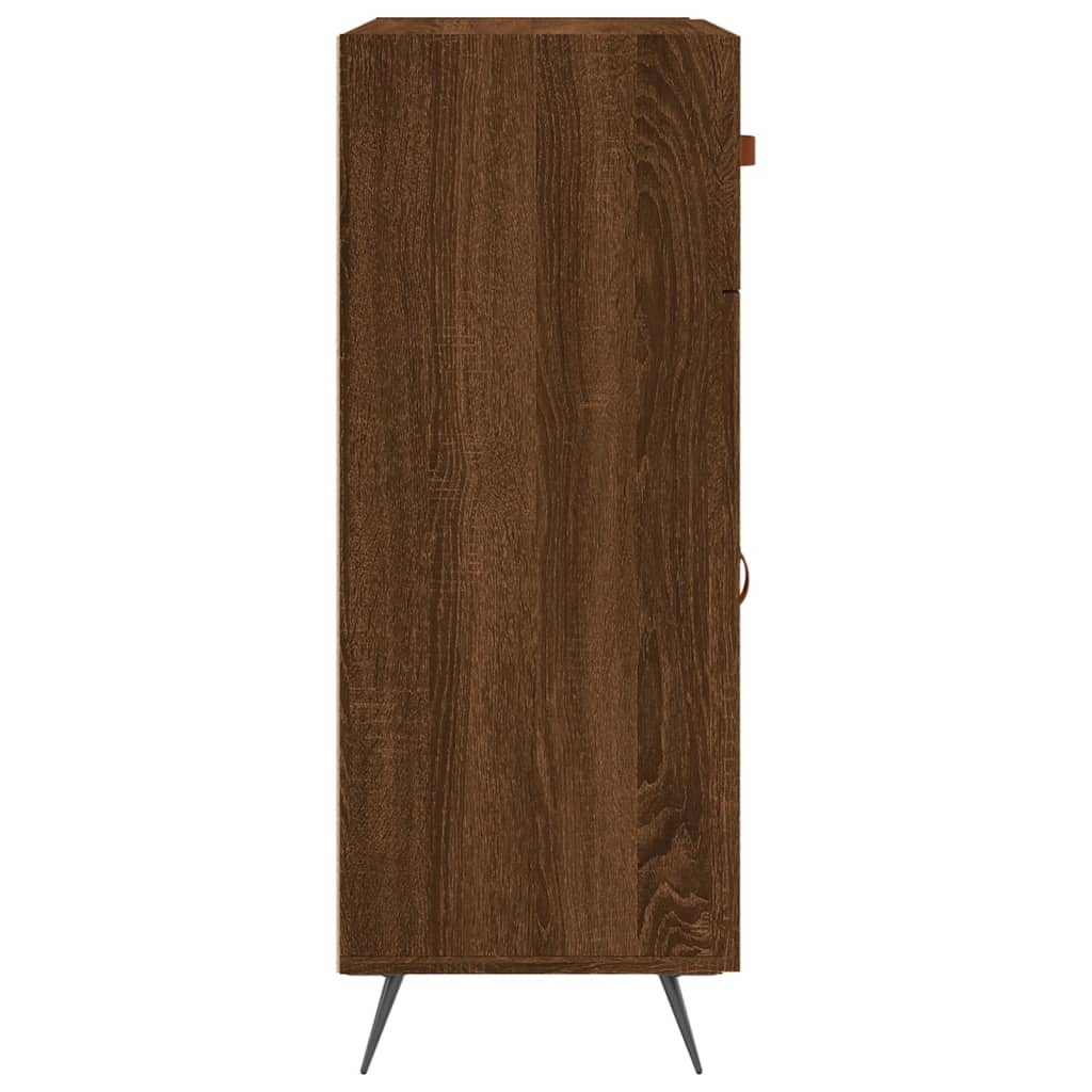 Buffet chêne marron 69,5x34x90 cm bois d'ingénierie