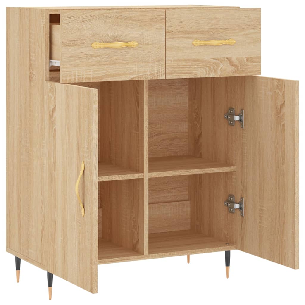 Sonoma Oak Buffet 69.5x34x90 cm ingegneristica legna