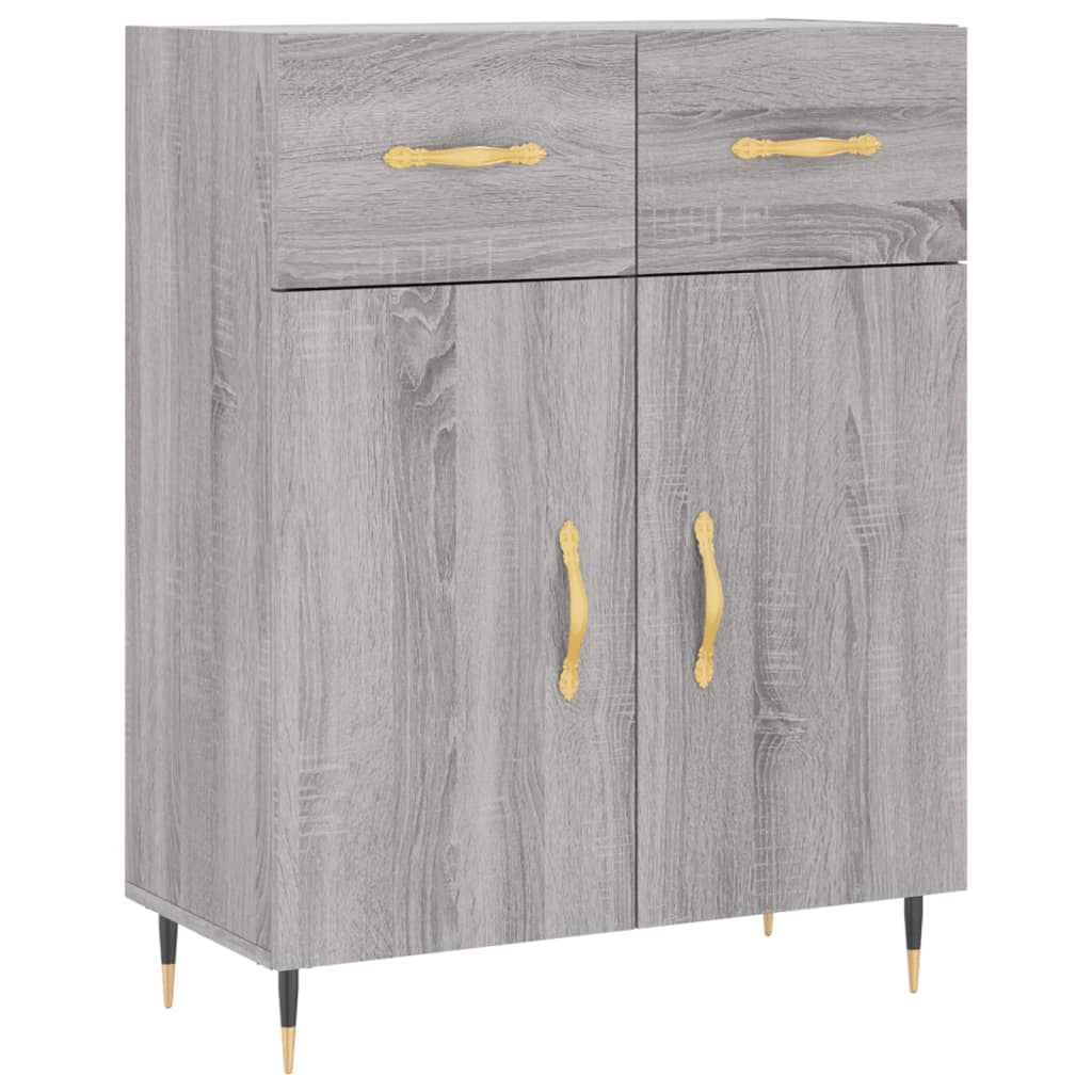 Buffet sonoma gris 69,5x34x90 cm bois d'ingénierie