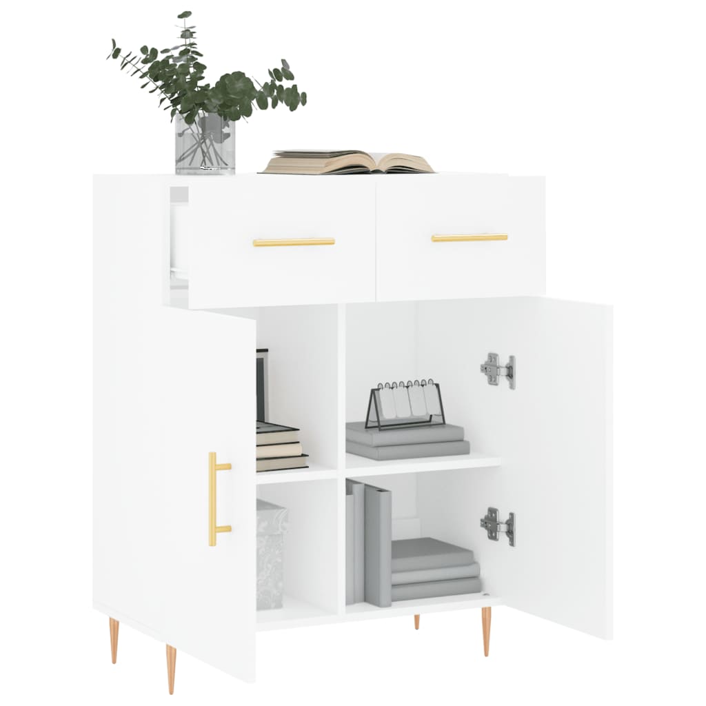 White buffet 69.5x34x90 cm Engineering wood