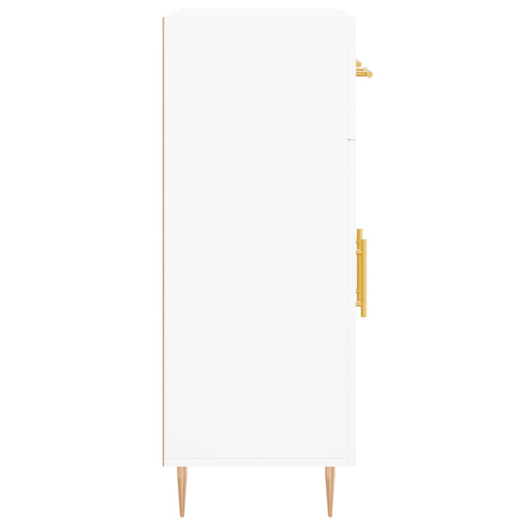 Credenza bianca 69,5x34x90 cm in derivati ​​del legno