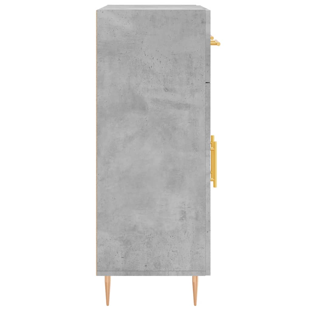 Credenza grigio cemento 69,5x34x90 cm in multistrato