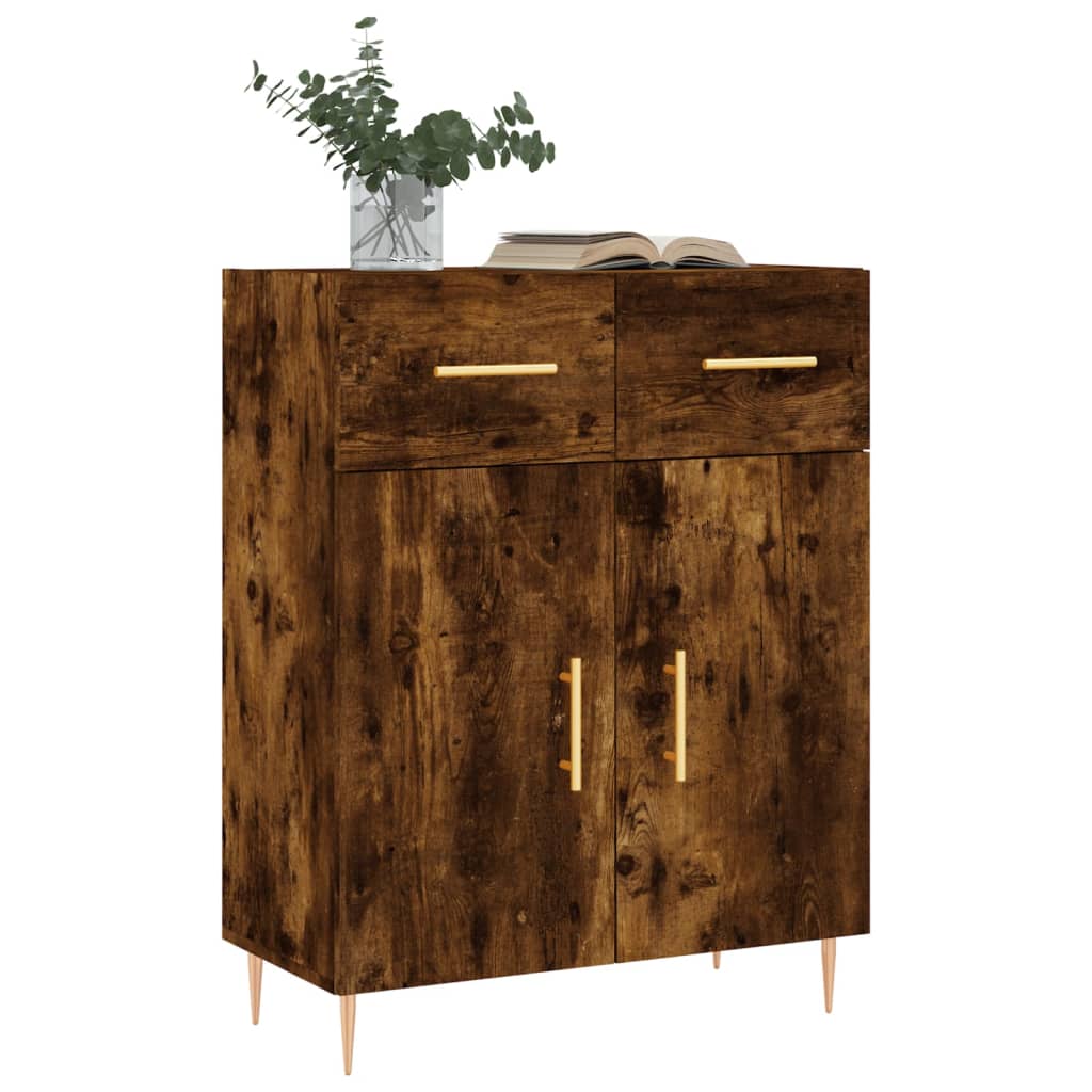 Smoked oak buffet 69.5x34x90 cm engineering wood