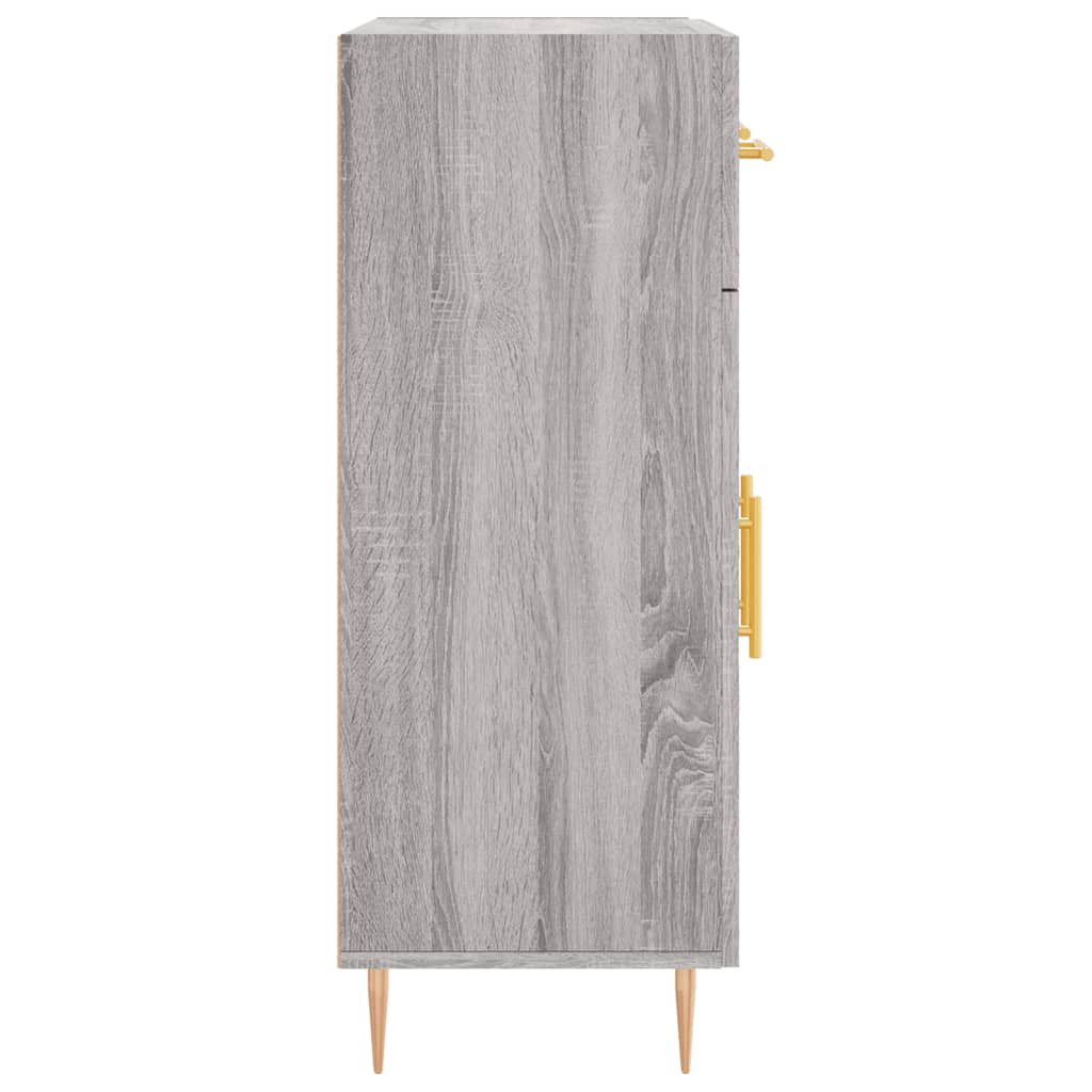 Credenza Sonoma grigia 69,5x34x90 cm in derivati ​​del legno