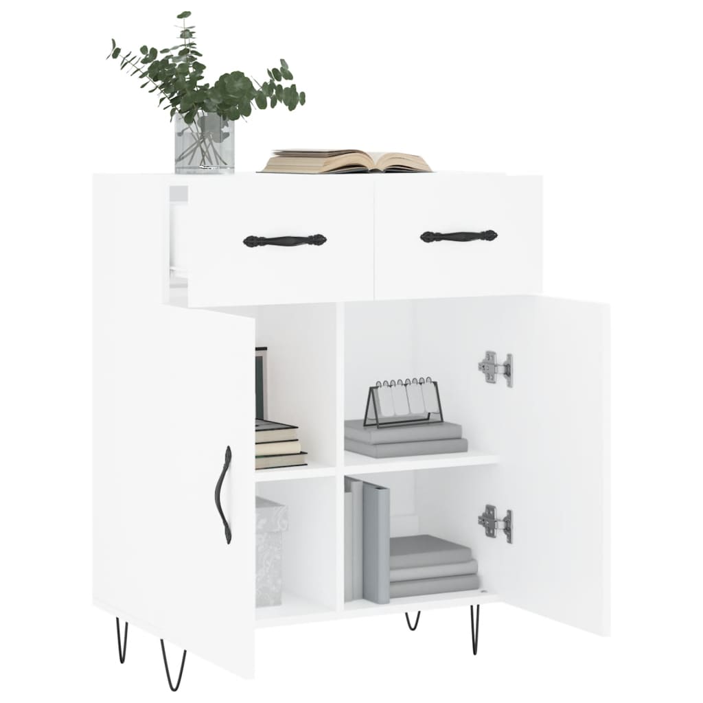 White buffet 69.5x34x90 cm Engineering wood